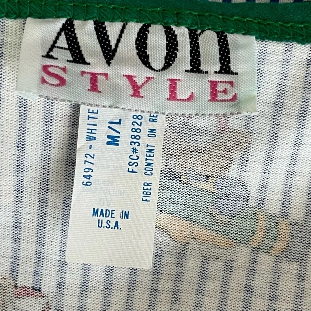 Vintage 90s Avon Christmas Pajama Dress Women’s Size M/L Teddy Bear Pencil Print